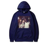 ZMCLZMD Hip Hop Rapper Sudadera con Capucha Lil Wayne Y Nicki Minaj Mugshot Hoodie Street Trend Patrón Impreso Clásico Adecuado para Hombres Y Mujeres-Navy Blue||x_s