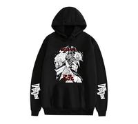 ZMCLZMD Hoodie Sobrenatural Armado Dandadan Dibujos Animados Manga Larga Impresa Deportes Y Ocio Pareja Sudadera con Capucha Unisex-black4||x_l
