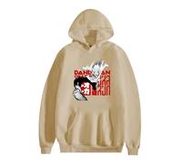 ZMCLZMD Hoodie Sobrenatural Armado Dandadan Dibujos Animados Manga Larga Impresa Deportes Y Ocio Pareja Sudadera con Capucha Unisex-khaki1||m