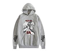 ZMCLZMD Hoodie Sobrenatural Armado Dandadan Dibujos Animados Manga Larga Impresa Deportes Y Ocio Pareja Sudadera con Capucha Unisex-gray4||x_s