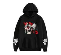 ZMCLZMD Hoodie Sobrenatural Armado Dandadan Dibujos Animados Manga Larga Impresa Deportes Y Ocio Pareja Sudadera con Capucha Unisex-black3||x_s