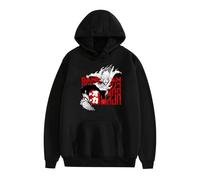 ZMCLZMD Hoodie Sobrenatural Armado Dandadan Dibujos Animados Manga Larga Impresa Deportes Y Ocio Pareja Sudadera con Capucha Unisex-black1||s