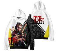ZMCLZMD Hoodie Supernatural Armado Dandadan 3D Digital Impreso Manga Larga Deportes Y Ocio Empalme Sudadera con Capucha para Hombres Y Mujeres-colorful6||m