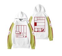 ZMCLZMD Hoodie Supernatural Armado Dandadan 3D Digital Impreso Manga Larga Deportes Y Ocio Empalme Sudadera con Capucha para Hombres Y Mujeres-colorful8||m