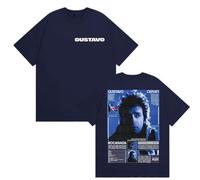 ZMCLZMD Rapper De Manga Corta Gustavo Cerati Bocanada Tour 2025 Merch Camiseta De Moda Hip-Hop Cuatro Temporadas Universal Outfit De Pareja Unisex Adecuado-Navy Blue||m