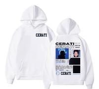 ZMCLZMD Rapper Gustavo Cerati Tour 2025 Hoodie De Cubierta Sudadera con Capucha Cómoda Trendy Hip-Hop Universal Outfit De Pareja Adecuado para Ambos Unisex -White||l