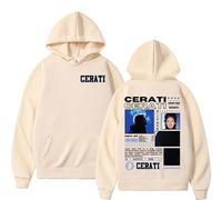 ZMCLZMD Rapper Gustavo Cerati Tour 2025 Hoodie De Cubierta Sudadera con Capucha Cómoda Trendy Hip-Hop Universal Outfit De Pareja Adecuado para Ambos Unisex -Khaki||x_l