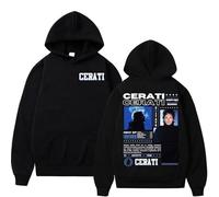ZMCLZMD Rapper Gustavo Cerati Tour 2025 Hoodie De Cubierta Sudadera con Capucha Cómoda Trendy Hip-Hop Universal Outfit De Pareja Adecuado para Ambos Unisex -Black||s