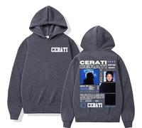 ZMCLZMD Rapper Gustavo Cerati Tour 2025 Hoodie De Cubierta Sudadera con Capucha Cómoda Trendy Hip-Hop Universal Outfit De Pareja Adecuado para Ambos Unisex -Dark Gray||s