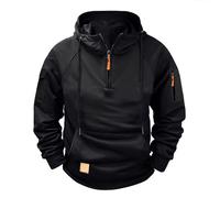 ZMCLZMD Sudadera con Capucha Y Forro Polar Micro Sudadera Lisa Camisetas De Manga Larga Jersey Cálido Cremallera Ropa Deportiva Unisex Minimalista Versátil-7||x_l