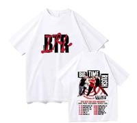 ZMCLZMD tee Big Time Rush Estilo Artístico Camiseta De Tendencia Retro Impresión 3D Cómoda Y Informal Adecuada Tanto para Hombres como para Mujeres-White||XX_l