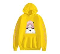 ZMCLZMD Unisex Spy X Family Sudadera con Capucha Anya Forger Cosplay Hoodie Estampada para Mujer Y Hombre Moda Sweatshirt De Manga Larga Pullovers Estampados Anime XXS-4XL-Yellow2||x_l