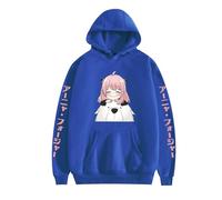 ZMCLZMD Unisex Spy X Family Sudadera con Capucha Anya Forger Cosplay Hoodie Estampada para Mujer Y Hombre Moda Sweatshirt De Manga Larga Pullovers Estampados Anime XXS-4XL-Blue2||x_s
