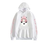 ZMCLZMD Unisex Spy X Family Sudadera con Capucha Anya Forger Cosplay Hoodie Estampada para Mujer Y Hombre Moda Sweatshirt De Manga Larga Pullovers Estampados Anime XXS-4XL-White2||x_l