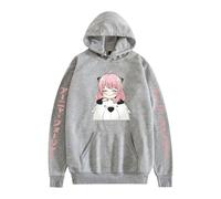 ZMCLZMD Unisex Spy X Family Sudadera con Capucha Anya Forger Cosplay Hoodie Estampada para Mujer Y Hombre Moda Sweatshirt De Manga Larga Pullovers Estampados Anime XXS-4XL-Grey2||XX_l
