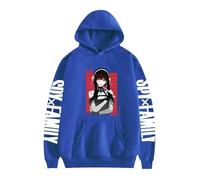 ZMCLZMD Unisex Spy X Family Sudadera con Capucha Cartoon Yor Forger Twilight Pullover De Manga Larga con Estampado Inspirado Anime Bonit para Parejas Oversize Hoodie-Blue 1||XX_l