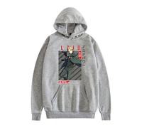 ZMCLZMD Unisex Spy X Family Sudadera con Capucha Cartoon Yor Forger Twilight Pullover De Manga Larga con Estampado Inspirado Anime Bonit para Parejas Oversize Hoodie-Grey 2||XX_s