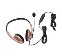 ZMCPODALK Auricular para Centro de Llamadas, Auricular de Servicio al Cliente con micrófono con cancelación de Ruido, comunicación de Voz HD, protección auditiva y micrófono Giratorio para (Tipo C)