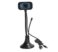 ZMCPODALK Cámara Web USB con micrófono Externo, sin Necesidad de Controladores - cámara Plug and Play, Enfoque Manual Ajustable y 4 Luces LED para PC, portátil y Escritorio, Compatible con