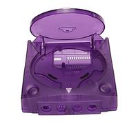 ZMCPODALK Carcasa translúcida de ABS en Color púrpura para Dreamcast DC, Funda Protectora con Soporte Superior e Inferior para módem, Cubierta amortiguadora de Golpes y Resistente a los