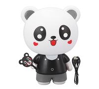 ZMCPODALK Lámpara de mesa de dibujos animados para niños, luz nocturna LED de cabecera, lámpara regulable de 3 niveles que cuida la vista con cable USB para estudiar y leer, linda lámpara de