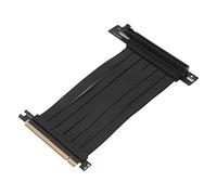 ZMCPODALK PCIe Extension Cable 15cm 128Gbps High Speed PCIe X16 3.0 Riser Card, Stable Signal Transmission Adapter for Graphics Card Sound Card Network Card, Black or White (Negra)