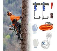 ZMCVOE Picos para trepar árboles, Equipo para trepar árboles,Conjunto de Tacos de Escalada de árbol Ajustables para trepar árboles la Supervivencia al Aire Libre en la Selva, colección de Frutas