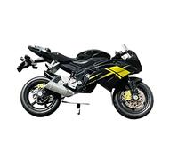ZMDALI para Yamaha R6 1:18 Escala Aleación Scooter Sport Bike Estatua Die-Cast Motocicleta Racing Modelo Réplica Colección Regalo Pastel Decoración(Black)