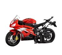 ZMDALI para Yamaha R6 1:18 Escala Aleación Scooter Sport Bike Estatua Die-Cast Motocicleta Racing Modelo Réplica Colección Regalo Pastel Decoración(Red)