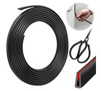 ZMDMAH 10,5 × 5 × 4 mprotector Puertas Coche, Protector Puerta Coche, Goma Puerta Coche, Protector de Puertas de Coche, Chapa Negra, protección de Cantos, Trae un par de Tijeras