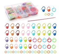 ZMDMAH 185 Marcadores de Punto y Ganchillo - 4 Estilos de Accesorios Crochet para Puntada