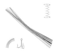 ZMDMAH 30 piezas de alambre de acero para resortes, 1 mm x 400 mm, alambre de resorte de acero inoxidable, varillas macizas, alambre de acero inoxidable, alambre recto para rosas, flores, manualidades