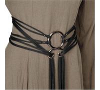 ZMDMAH Cinturón de cintura con nudo retro para mujer, vintage, medieval, vikingo, accesorio de costumbre, cinturón ajustable para vestido renacentista y cosplay