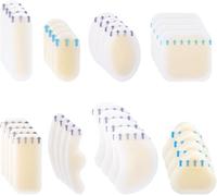 ZMDMAH Juego de 32 tiritas para talón con burbujas, hidrocoloide, parches para el talón, para senderismo, para dedos y antepié, talón, protección para el talón, piel protectora