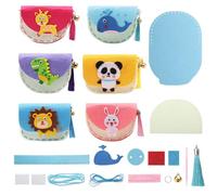 ZMDMAH Juego de costura para niños, 6 piezas, bordado para niños, milagrosa diversión de costura, bolsas de costura para niños, juego de costura para niños, juego de costura para niños, juego de