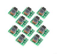 ZMdooreasy 10 módulos convertidores de impulso DC-DC, entrada de 0.8 V-5 V a salida de 3.3 V/5 V, regulador de voltaje eficiente de 500 mA para proyectos electrónicos, placa PCB compacta de 11 x 10.5