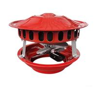 ZMdooreasy 100 W Ventilador de chimenea Extractor de humo para chimenea Extracción de humo 12-21 cm con funcionamiento silencioso y construcción de metal para estufas de leña y chimeneas