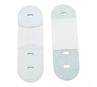 ZMdooreasy 2 correas elásticas de encaje para patines artísticos, cordones seguros para botas y soporte de tobillo, color blanco