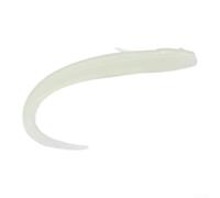 ZMdooreasy 50 señuelos biomiméticos de doble cola suave de 11 cm, 3 g, de PVC, con acción realista para pesca en agua dulce y salada, aparejos de pesca de lubina, lucio, perca (color luminoso)