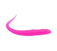 ZMdooreasy 50 señuelos biomiméticos de doble cola suave de 11 cm 3 g de PVC con acción realista para pesca en agua dulce y salada, aparejos de pesca de lubina, lucio, perca (rosa)