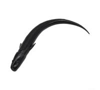 ZMdooreasy 50 señuelos biomiméticos Twintail Grub Soft 11cm 3g PVC Swimbait con acción realista para agua dulce y salada pesca aparejos lucio perca (negro)