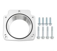 ZMdooreasy Adaptador de cuerpo del acelerador de aluminio de 3 pernos a 4 pernos de 92 mm para motores de camiones LS1 DBW Cable Drive compatible con LM7 LR4 LQ4 LS6 L59 LQ9 551513 (plata)