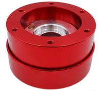 ZMdooreasy Adaptador de liberación rápida para volante para MOZA R5 R9 R16 R21 y SIMAGIC, buje de aluminio CNC para base de transmisión directa Sim Racing, conector de intercambio rápido (negro/rojo
