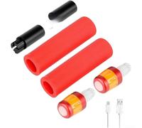 ZMdooreasy Barra de extensión de silicona con luz LED para scooter eléctrico Ninebot Max G30/ES, estabilidad y visibilidad mejoradas, kit de actualización de manillar ABS (B)