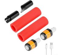 ZMdooreasy Barra de extensión de silicona con luz LED para scooter eléctrico Ninebot Max G30/ES, estabilidad y visibilidad mejoradas, kit de actualización de manillar ABS (D)