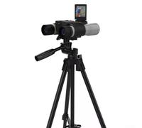 ZMdooreasy Binoculares digitales 1080P HD con zoom óptico de 12 veces, funciones de foto y video