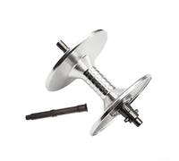 ZMdooreasy Bobina corta y profunda modificada para carrete de cebo Daiwa 26 Air 80, pieza de repuesto de aluminio de aviación con pin fijo, diseño ligero para fundición de largo alcance (plata