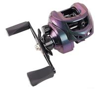 ZMdooreasy Carrete de pesca con alarma de arrastre, relación de alta velocidad 7.2:1, arrastre máximo de 10 kg, sistema de freno doble, guía de línea de porcelana para mano izquierda y derecha (D)