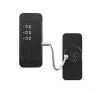 ZMdooreasy Cerradura de combinación de contraseña digital para armario deslizante, refrigerador, gabinete y cajón, seguridad para niños y mascotas, ABS y alambre de acero, blanco (negro)