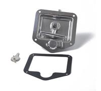 ZMdooreasy Cerradura plegable de acero inoxidable con mango en T para caja de herramientas de remolque de camión RV, pestillo de puerta resistente a la corrosión de grado 304 con llaves, hardware